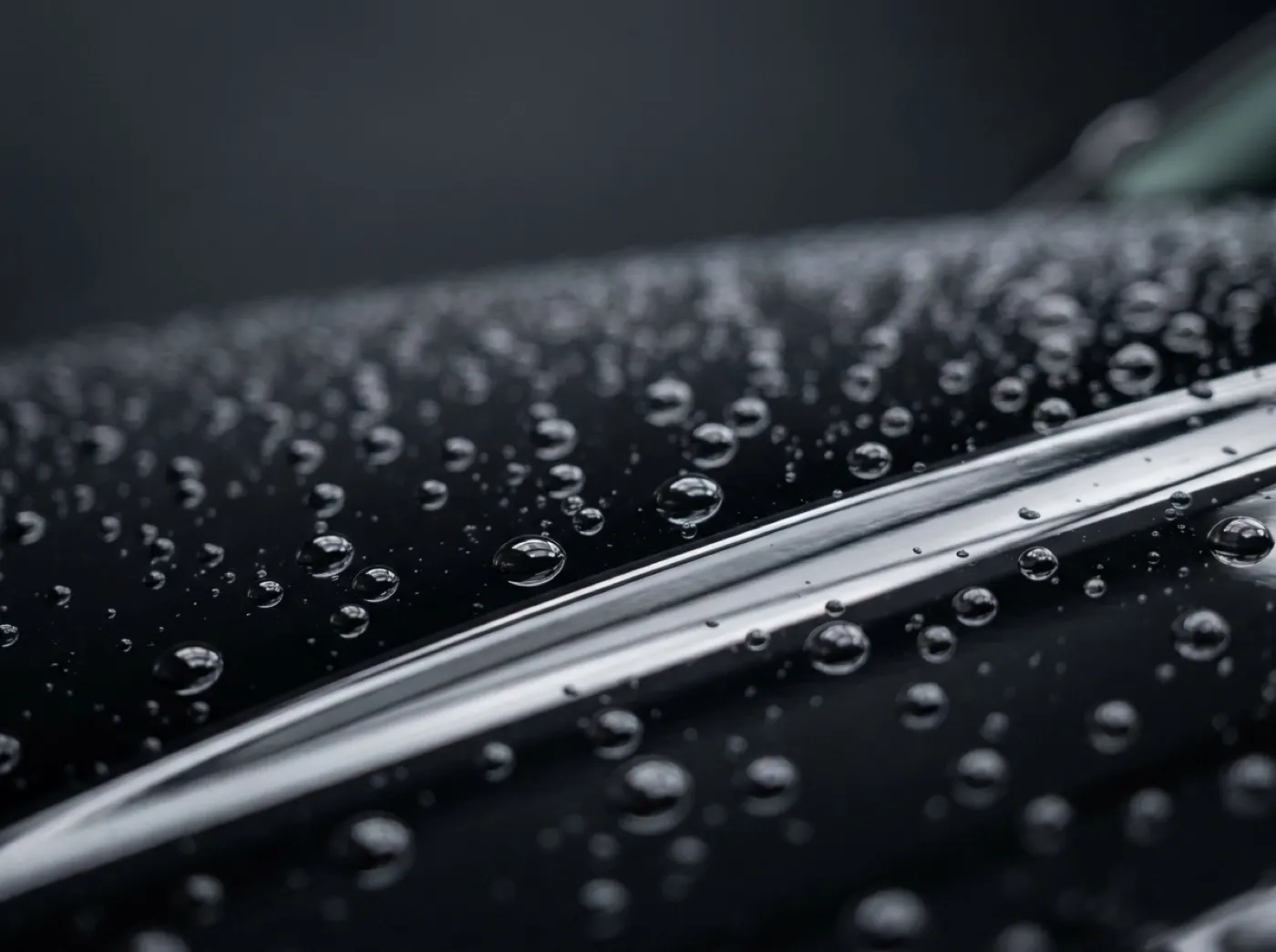 Beading on cured coating